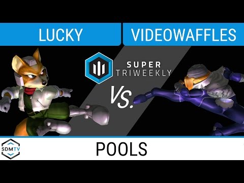 UCSD STW 4 - Selfless | Lucky (Fox) vs. VideoWaffles (Sheik) - SSBM Pool 2 WSF - Smash Melee