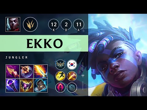 Ekko Jungle vs Skarner: Triple Kill, Legendary - KR Challenger Patch 14.24