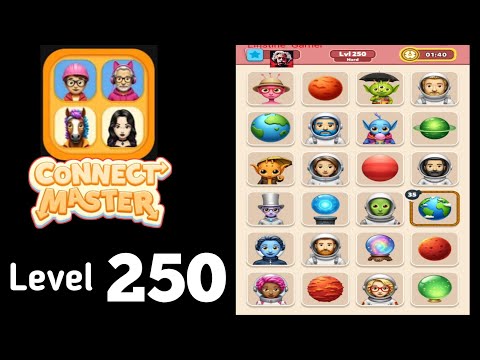 Connect Master Match Puzzle Level 250 Hard Level Guide Walkthrough Solution