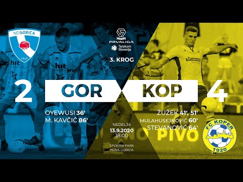 3.krog: Gorica - Koper 2:4 ; Prva liga Telekom Slovenije 2020/2021