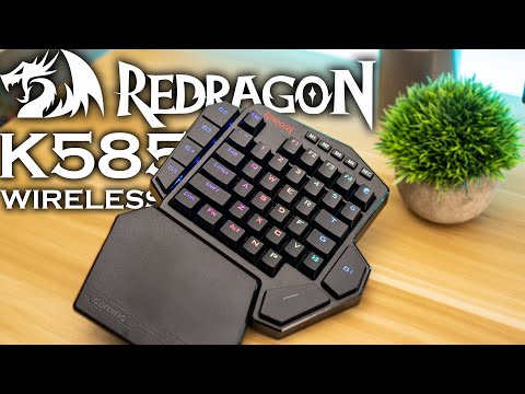 Redragon K585 DITI Wired One-Handed RGB Mechanical Gaming Keyboard, 42 Keys Type-C Professional Gaming Keypad w/Upgraded Hot-Swappable Socket, 7 Onboard Macro Keys & Detachable Wrist Rest video review thumbnail