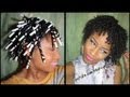 STRAW SET on NATURAL HAIR | Defined, Bouncy ...