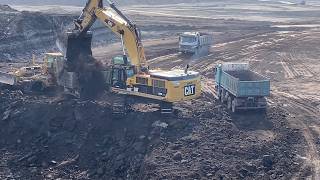 Caterpillar 390D Excavator Fast Overburden Loading In Coal Mine - Interkat S.A.