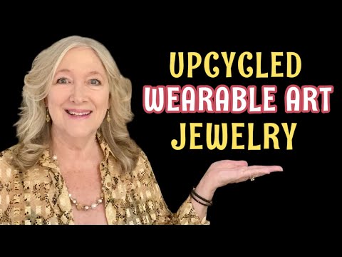 DIY Make Upcycled WEARABLE ART Jewelry | Pendant Necklace Earrings Tutorial