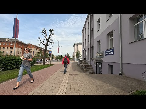 🇱🇻 Jelgava, Latvia, Street Walking Tour