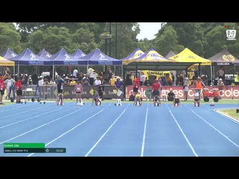Girls U13 100m Timed Final 2 : 2024-25 State Track and Field Championships