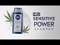 NIVEA MEN Sensitive Power Shampoo Für Beruhigte Kopfhaut