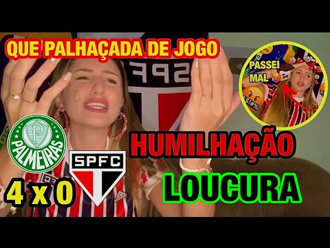 INADMISSÍVEL PERDER O TÍTULO DESSA FORMA! PALMEIRAS 4 x 0 SÃO PAULO