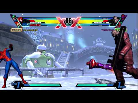 Ultimate Marvel vs Capcom 3 (PS3) -- Non-Ranked Matches 96 - Hit by Giant Tanks