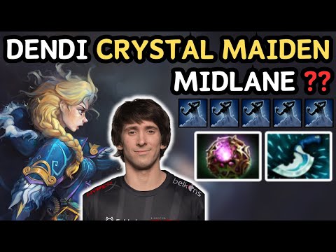 🔥 7.37c Dendi CRYSTAL MAIDEN Midlane ?!?! 🔥 The Legendary Dendi - Dota 2