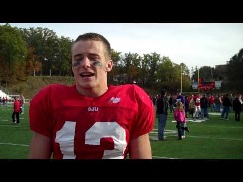 Post-Game Interview w/SJU Junior Linebacker John Stanton - 2009 St. Thomas