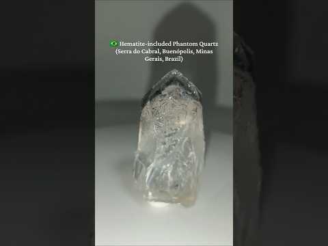🇧🇷Hematite-included Phantom Quartz(Minas Gerais, Brazil) ヘマタイトインクルーデッド・ファントムクォーツ(ブラジル ミナスジェライス州)