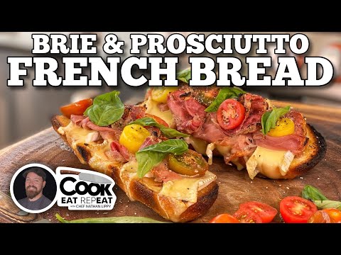 Brie & Prosciutto French Bread Appetizer