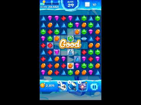 Jewel Pop Mania:Match 3 Puzzle Level 142 ( Ice Cream Town Episode ) - Walkthrough ( No Booster )