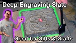 How Deep Can a Fiber Laser Engrave Slate? | ComMarker B6 60W MOPA Test