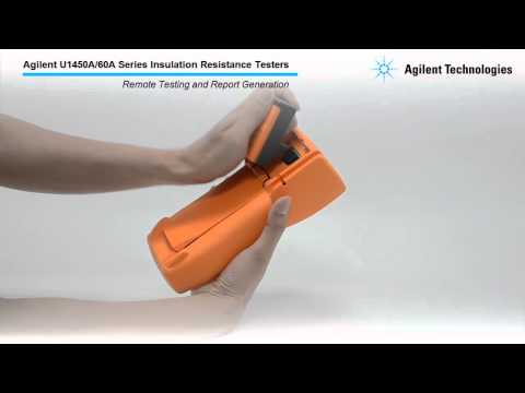 The U1450A/60A Series Insulation Resistance Testers Quick Start Video