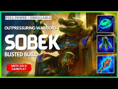 Hear me out, Sobek is actually HYPE with this build! - Sobek Solo SMITE Conquest Gameplay