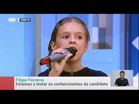 Filipa Ferreira - Apresentação - Juniores de Portugal - RTP1 - A Praça