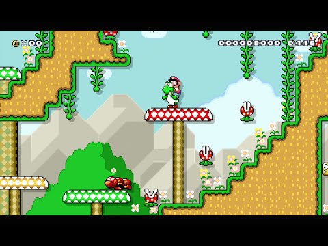 Super Mario Maker: Player Course "Wiggler's Flower Forest" [1080 HD]