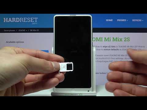 How to insert a SIM card into a Xiaomi Mi Mix 2S - insert SIM card