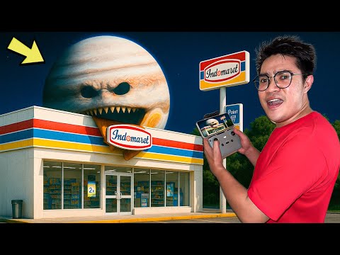 DRONE RECORDED THE MOON WAKING UP EATING INDOMARET