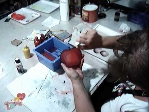 Maçãs - Pintura Country - Pinceladas Online por Cris De Raphael