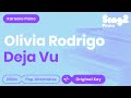 유튜브 다운로드 Olivia Rodrigo - deja vu (Karaoke Piano)