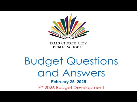 Falls Church School Board FY2026 Budget Work Session #3