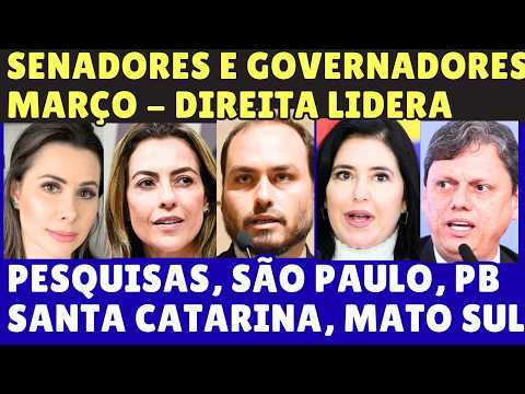 PESQUISAS SENADORES EM SÃO PAULO SANTA CATARINA MATO GROSSO DO SUL (ELEIÇÃO 2026)