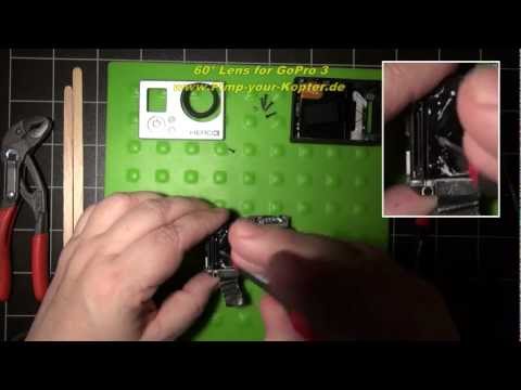 GoPro 3 Lens Change Black Edition 60° Lens Change GoPro HD Hero3  modification