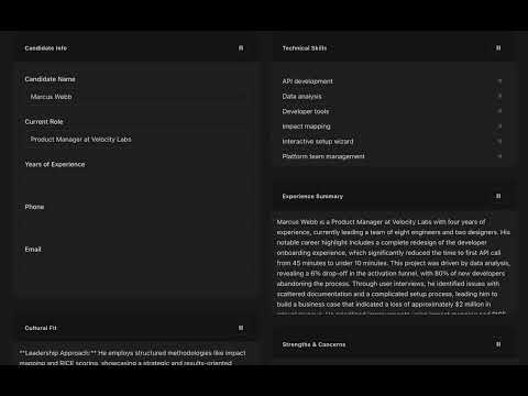 FormFlow Demo: AI-Powered Interview Scorecard — Live Structured Feedback with Campaign Analytics