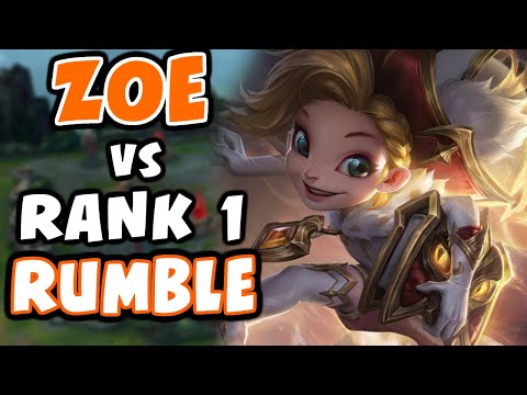 I found Rank 1 Rumble in Challenger | Challenger Zoe | 10.18 - League of Legends