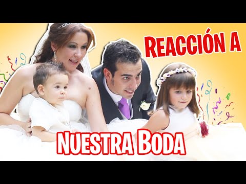 Nuestros HIJOS REACCIONAN a ¡NUESTRO VÍDEO DE BODA! 8 años después