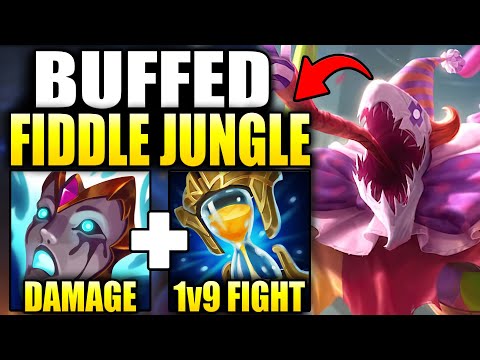 HOW TO PLAY FIDDLESTICKS JUNGLE & HARD CARRY GAMES AFTER HIS NEW BUFF! (While Getting PERMA Invaded)