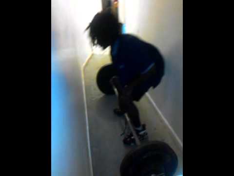 Me deadlifting 275 lbs with one hand (at 133 lbs)....again