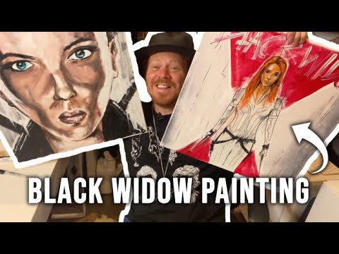 Black Widow Canvas Painting | Keith Lemon's Crafty Doings | Create and Craft