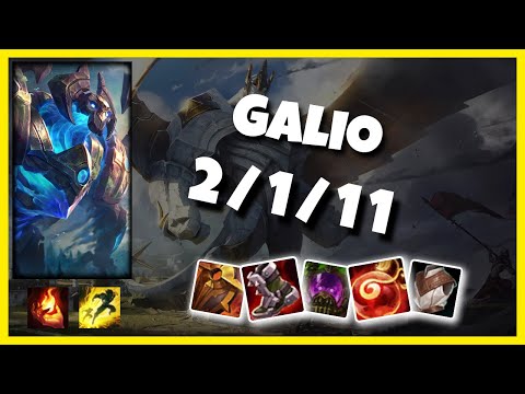 Galio Support 11.2 Challenger Gameplay Replay - S11 (2/1/11) - BR
