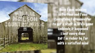 Willie Nelson - Satisfied Mind (Lyric Video)
