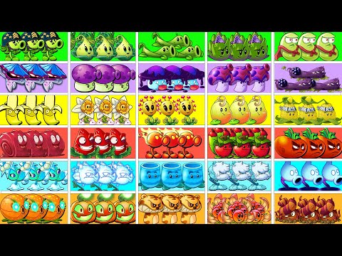 Random 30 Plants POWER-UP *3 vs Team Zombies NOOB - PRO - HACKER! - PVZ 2 Plant vs Plant