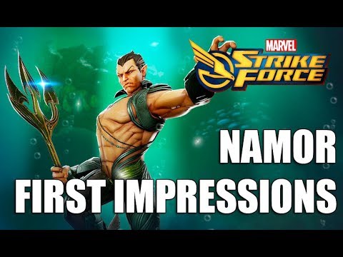 Namor Rank up, First Impressions & Gameplay - Marvel Strike Force