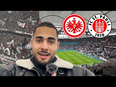 Eintracht Frankfurt vs. St. Pauli stadium vlog 🏟️ Jonny’s brace and pure emotions 😍