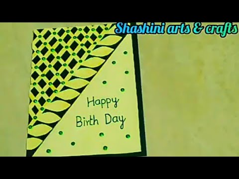 Birthday greeting card | Shashini arts & crafts