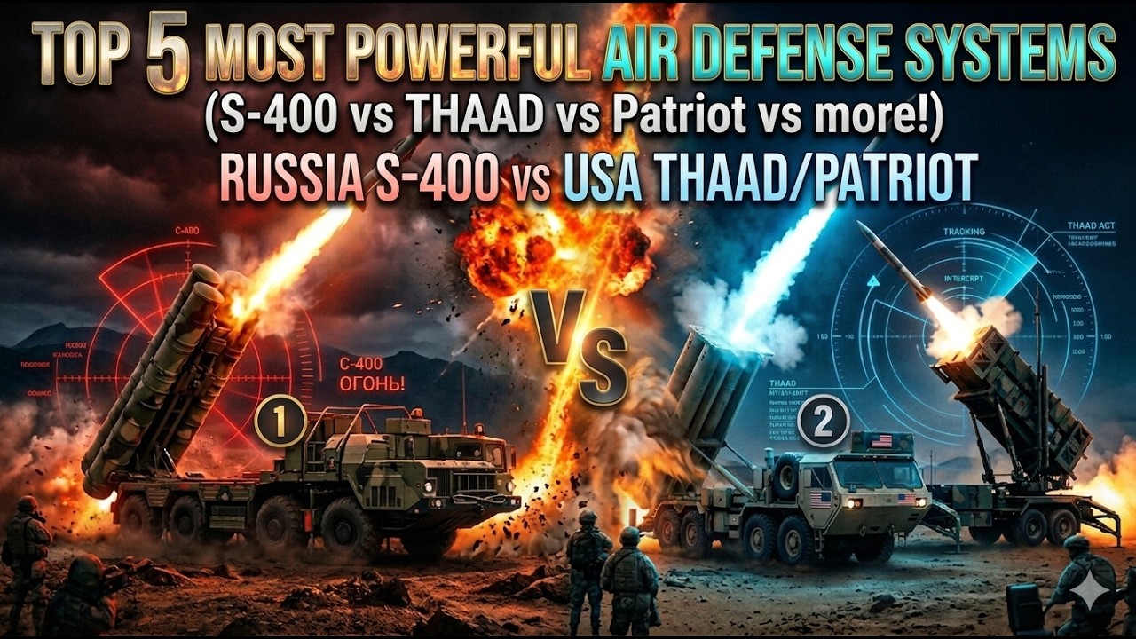 Top 5 Most Powerful Air Defense Systems in the World (S-400 vs THAAD vs Patriot)