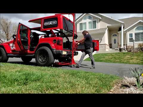 Suspend-IT Sam reviews the Hoist-A-Cart Gen 2 Jeep Top and Door removal and storage system