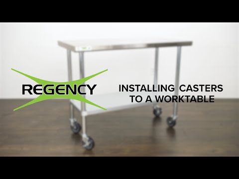 How to Install Casters on a Stainless Steel Work Table