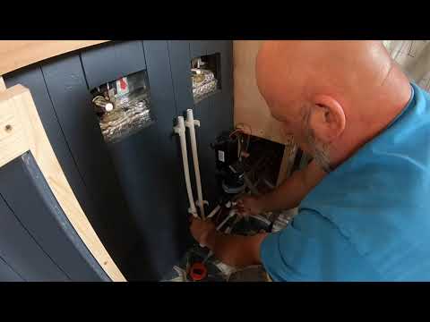 VLOG 42,  NARROWBOAT FIT OUT - Wash hand basin base unit Frame and a bit more plumbing