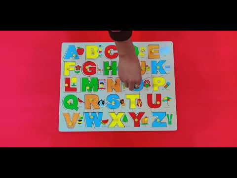 Wood alphabet educational toys