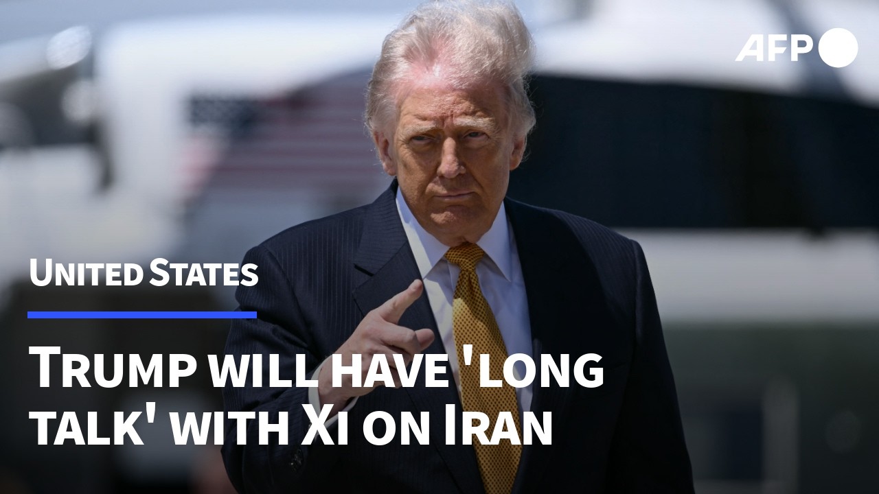 Video | Trump says will have 'long talk' with Xi on Iran | AFP