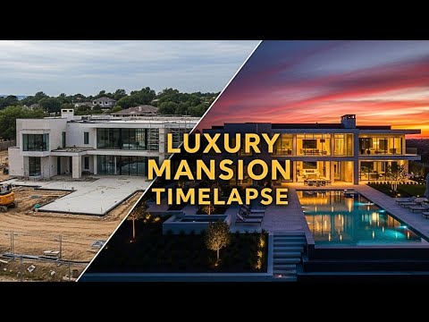 🚀✨ Watch a Luxury Mansion Come to Life | Construction Timelapse 🏠🔥