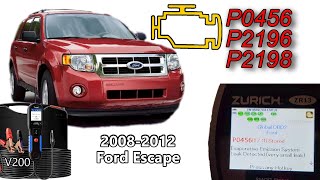 2008 thru 2012 Escape P0456 P2196, P2198 Fix